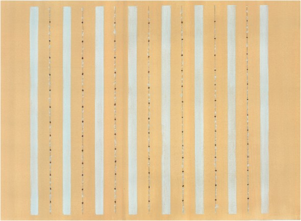 Beige Lt Blue Stripe