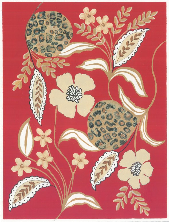 Floral Leopard With Spots