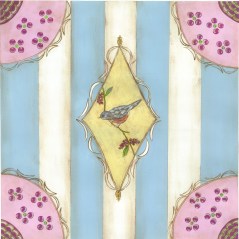 French Antique Bird Pillow