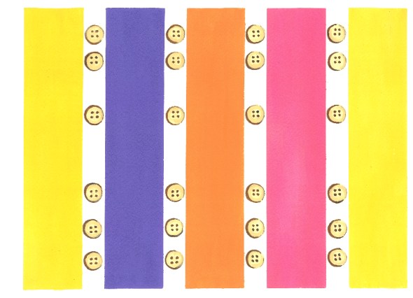 Multi Color Buttons Stripes